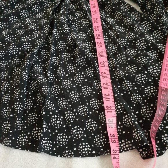 Equipment Femme Women's Size 2 Alexandria Black White Stars Silk Mini Dress - Picture 13 of 13